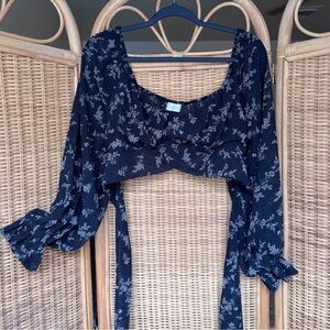 Altar'd State Floral Blouse